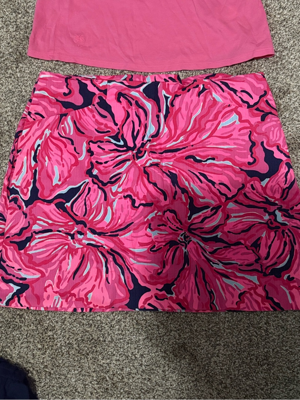 Pink Floral Lilly Pulitzer Skirt